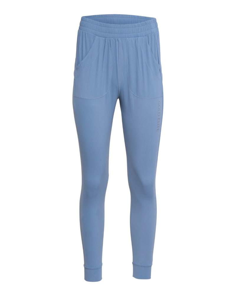 Front of a size XXL The Chloe Jogger in Sky Blue by Gold Elite Apparel. | dia_product_style_image_id:293366
